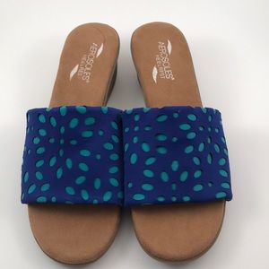 Aerosols heel rest wedge slide sandals comfortable 9